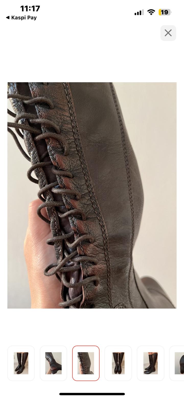 Чисто кожаные сапоги