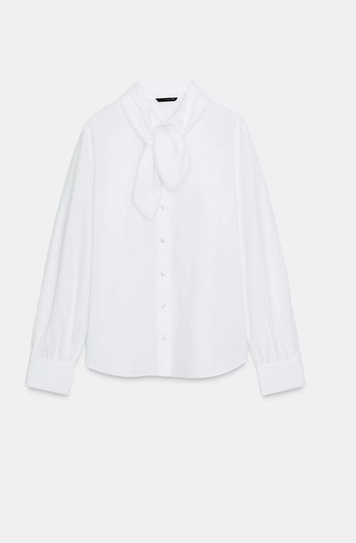 Белая рубашка зара