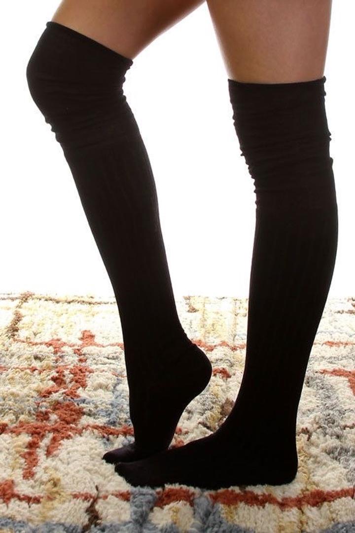 Черные женские гетры