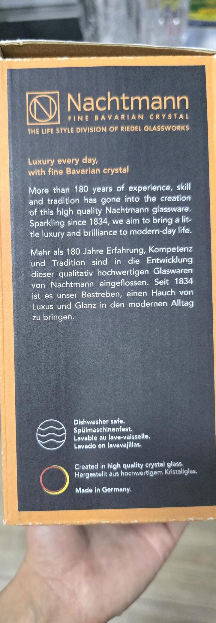 Nachtmann пара хрустальных бокалов Германия
