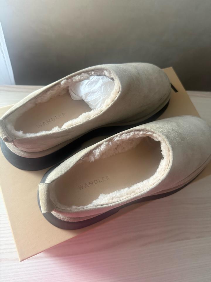 Меховые мюли Wandler