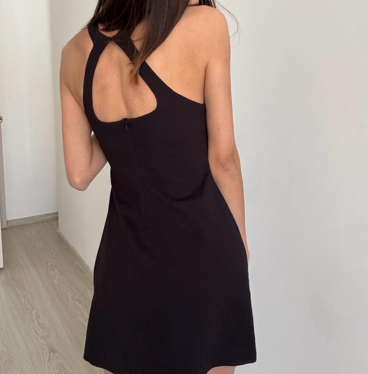 Черное мини платье zara