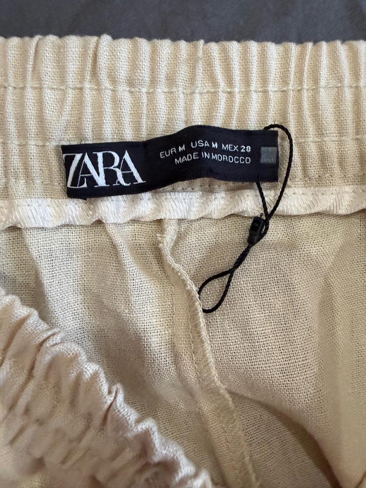 Zara брюки лен