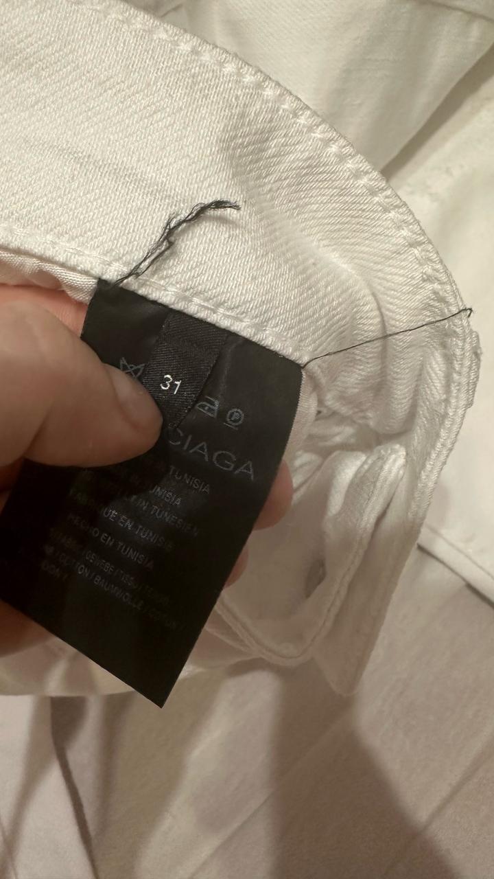 Джинсы Balenciaga в белом цвете