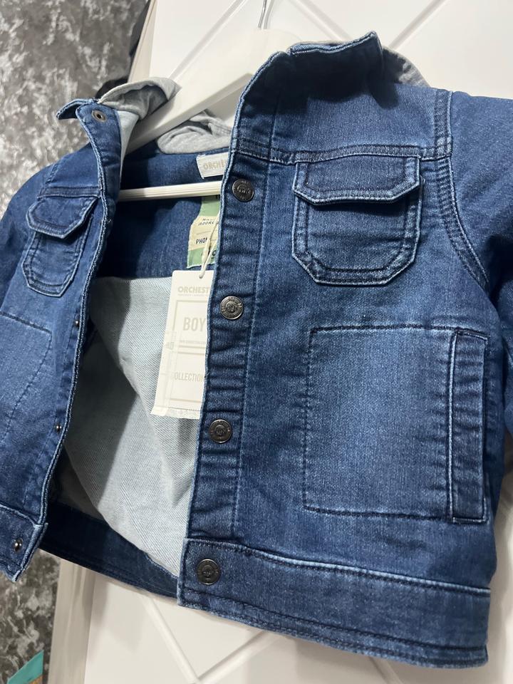 Продам джинсовку детскую с капюшоном Orchestra