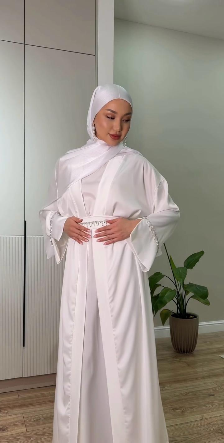 Платье с абайкой на никах и платок