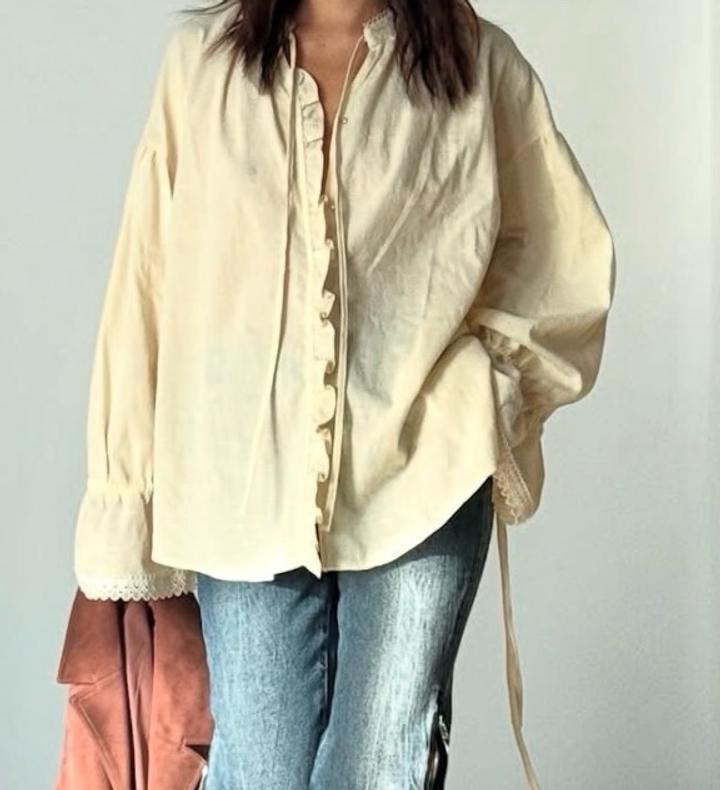 Блузка свободного кроя