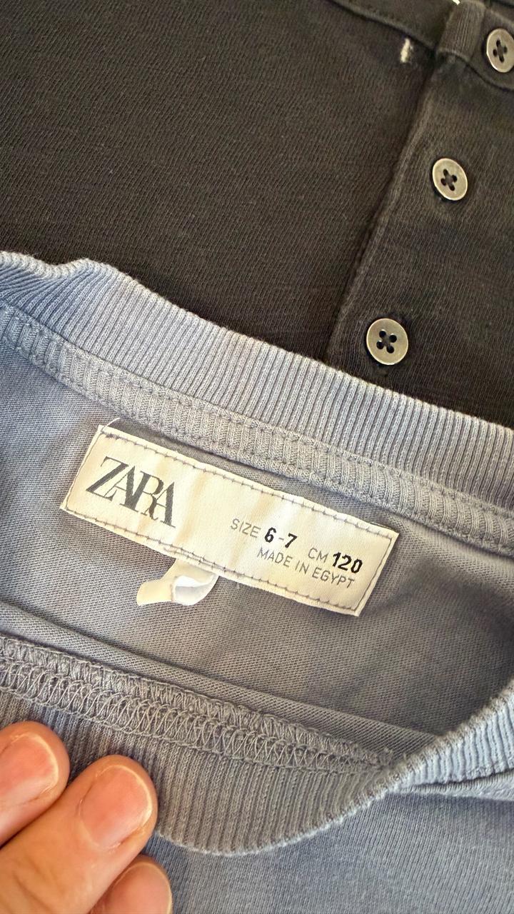 3 футболки Zara на мальчика 6-7 л