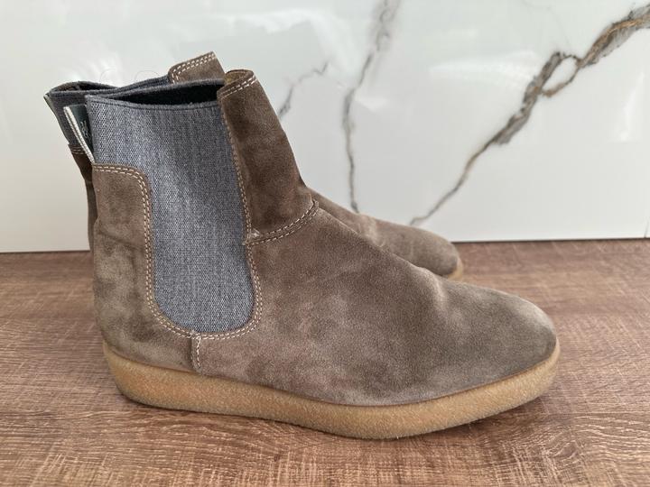 Замшевые челси- ботинки