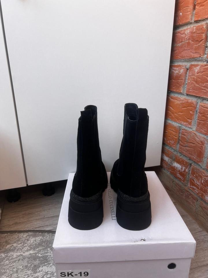 Ботинки новые! замша натуралка