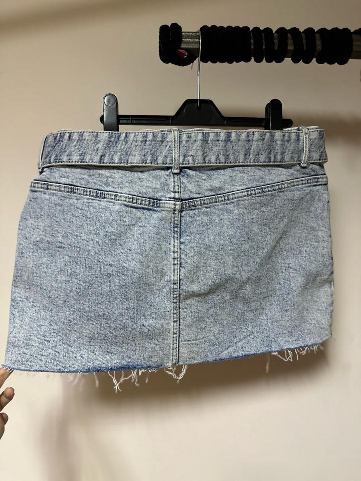 Джинсовая мини-юбка Bershka