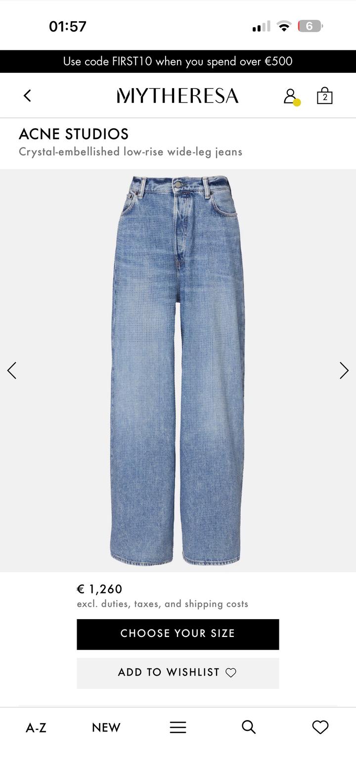 Джинсы acne studios