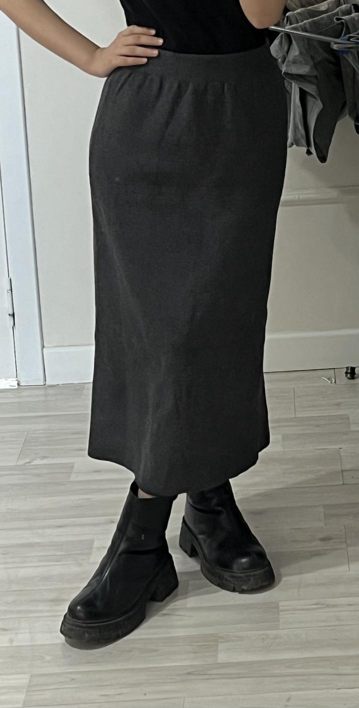 Юбка из теплой ткани