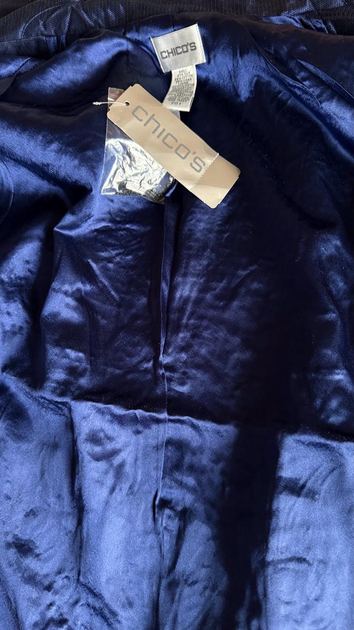 Жакет с вышивкой и бисером. шелк и лен