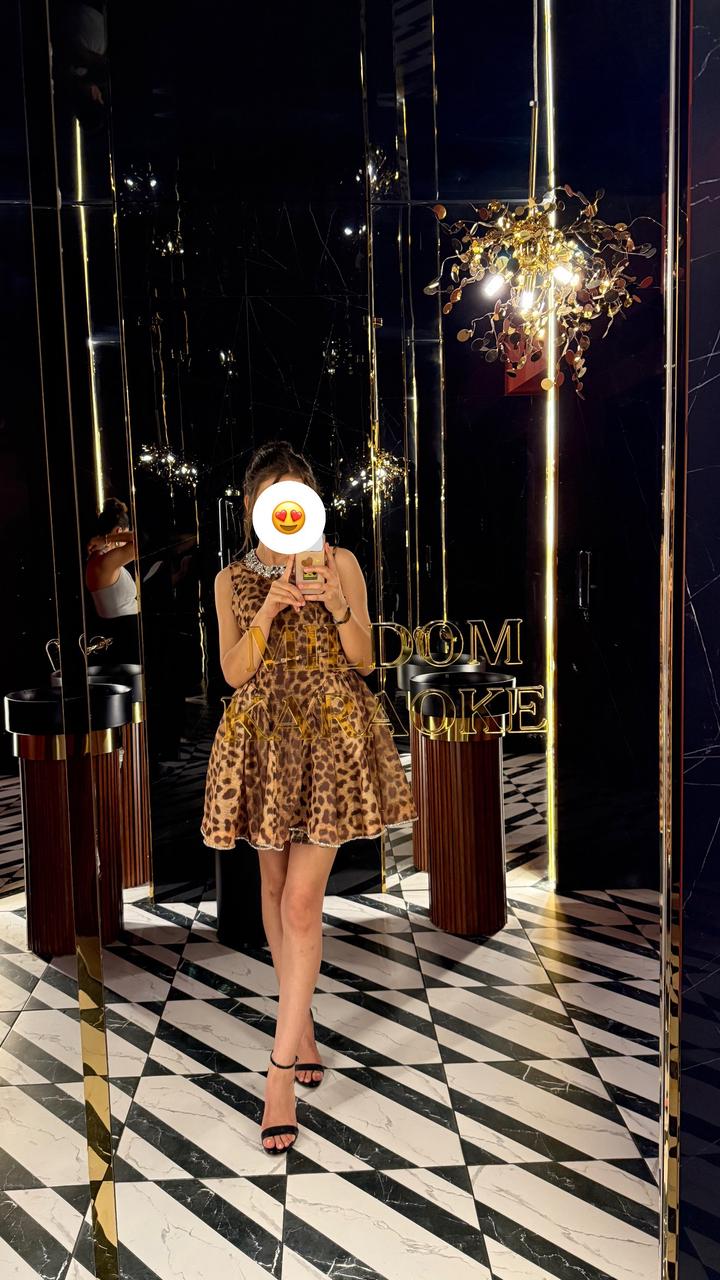 Платье Леопард