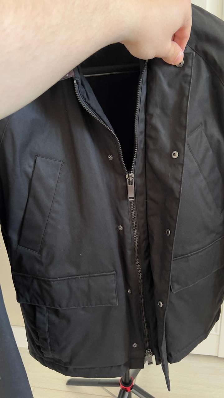 Куртка мужская из вощеной ткани Zara