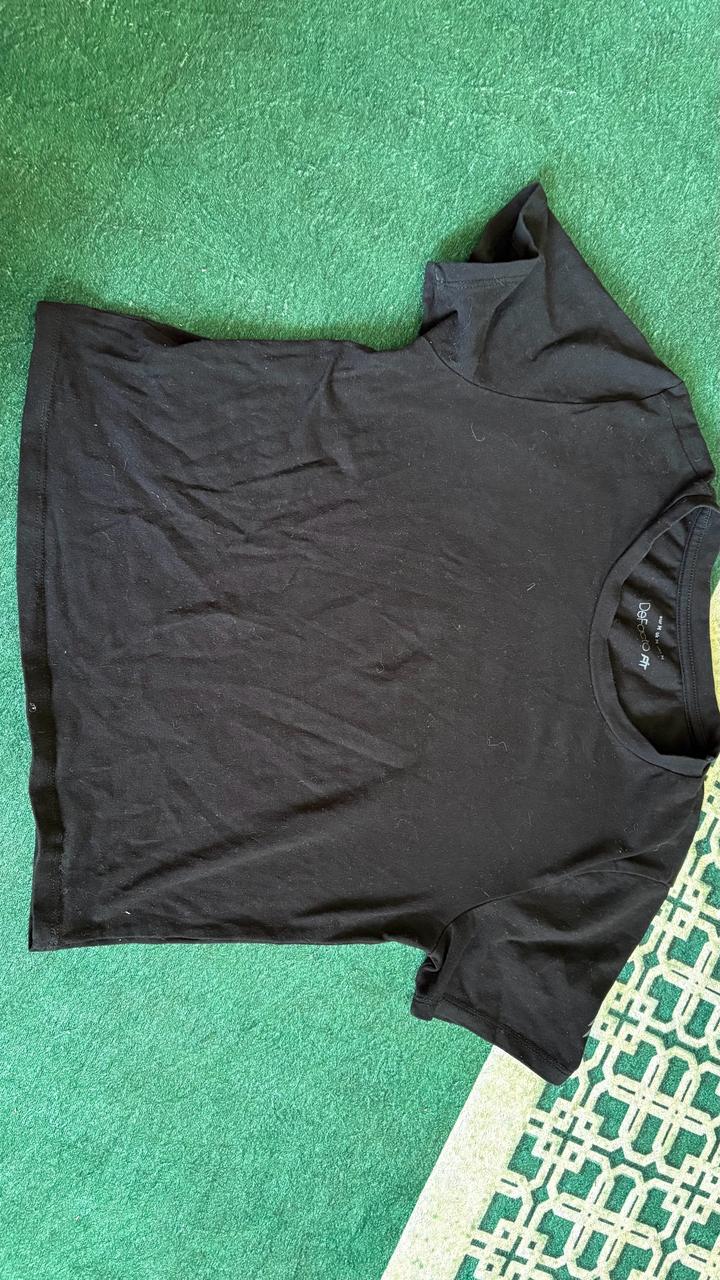 Черная футболка Defacto