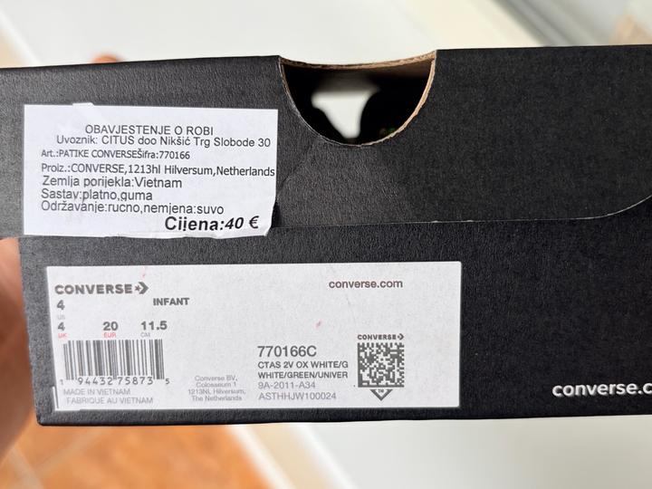 Кеды для малыша Converse 12-18 мес