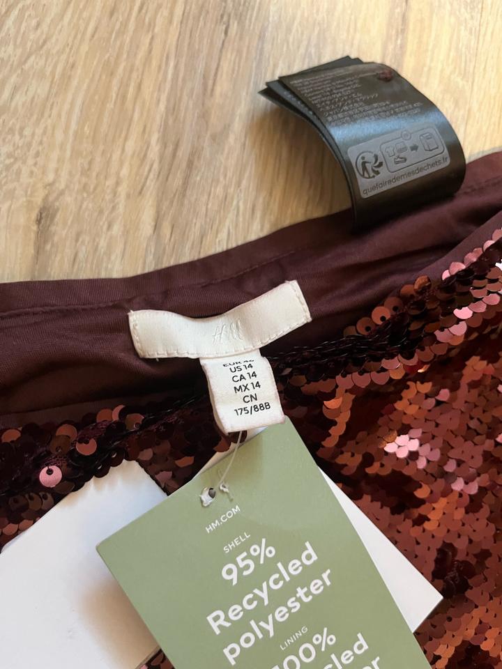 Юбка короткая с блестками H&M Л/хл размер