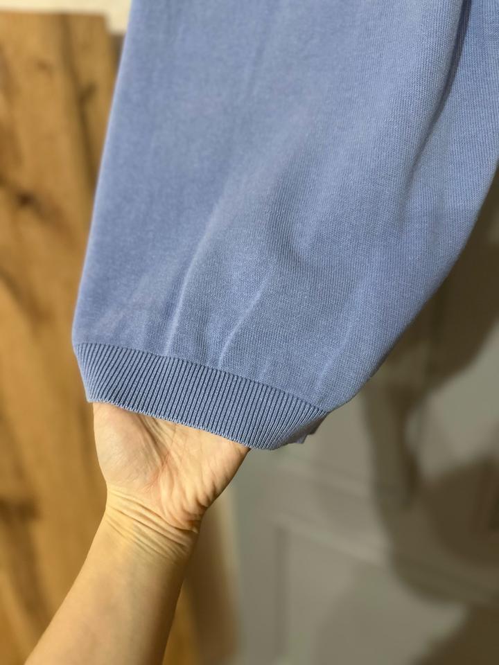 Нежный трикотажный топ в оттенке baby blue 💙