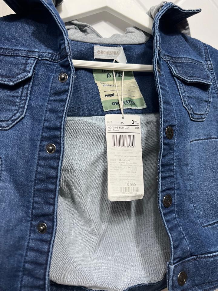 Продам джинсовку детскую с капюшоном Orchestra