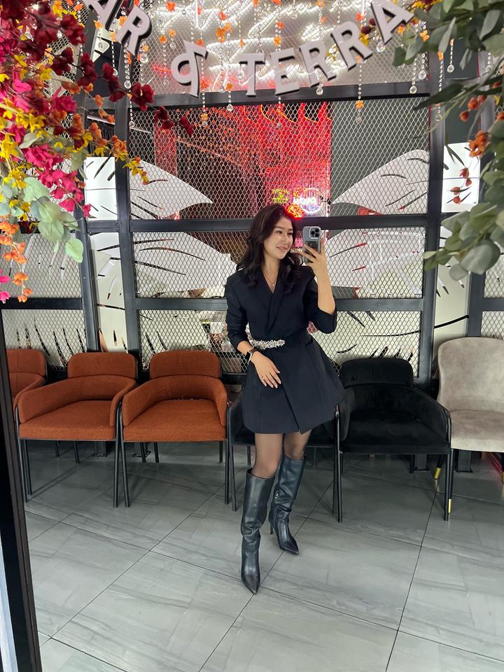 Платье черный / костюм платье