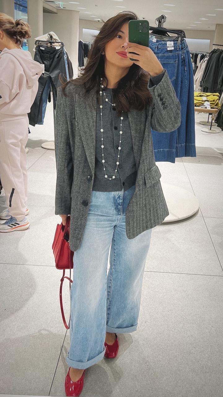 Серый пиджак