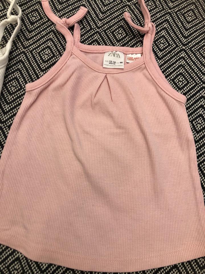 Майки рубчик хлопок Zara 12-18 86 см