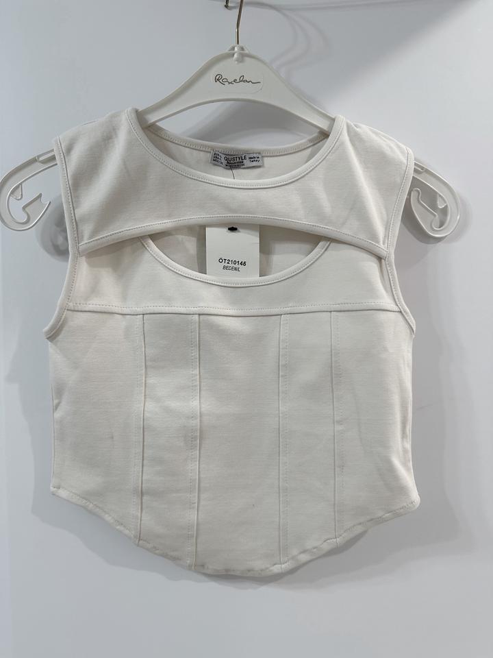 Стильный укороченный топ