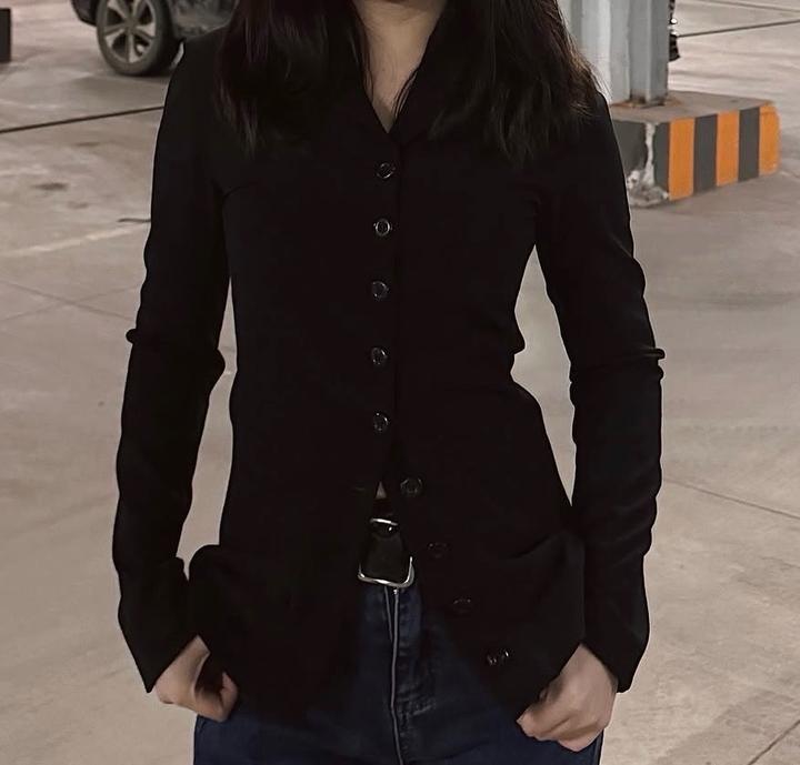Блуза Zara черная приталенная 🖤