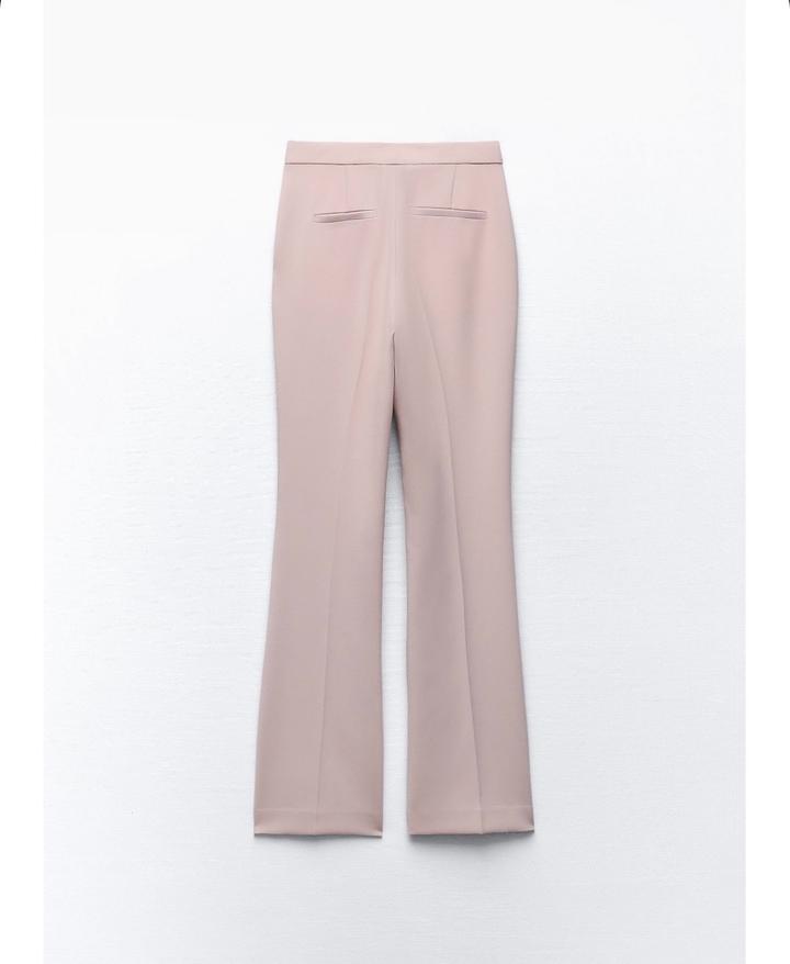 Бежево-розовый брюки Zara