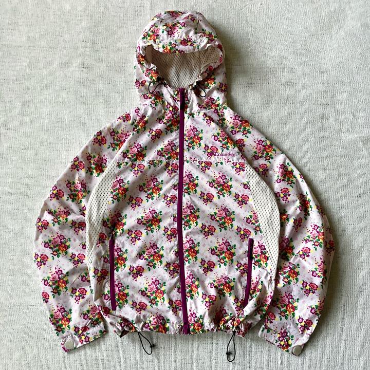 Columbia flower windbreaker
