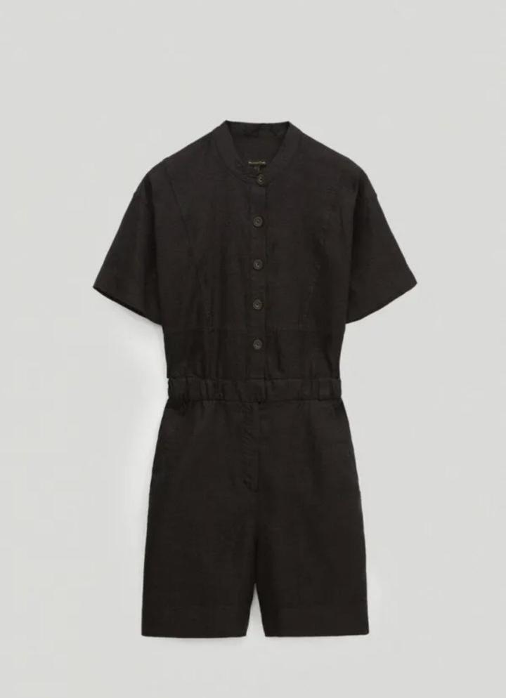 Черный комбинезон Massimo dutti