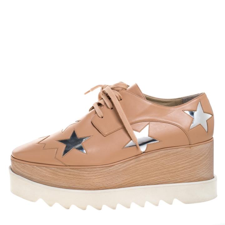 Броги из нежной розовой кожи