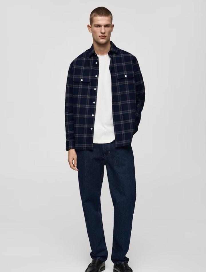 Мужской оверсшерт в клетку | casual | США
