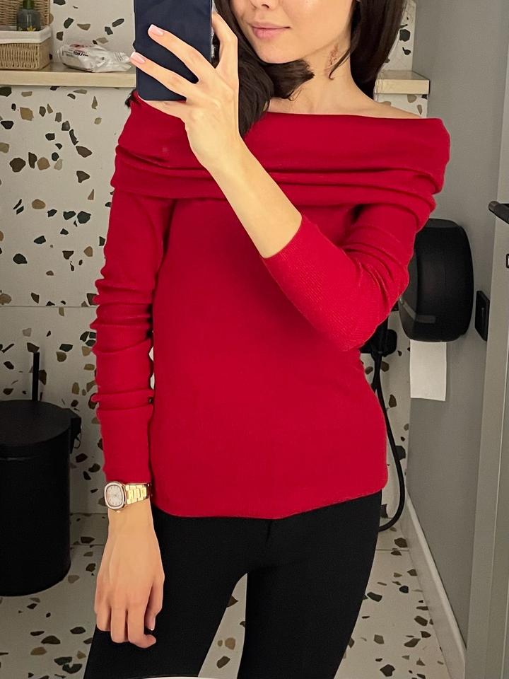 Кофта Zara с открытыми плечами