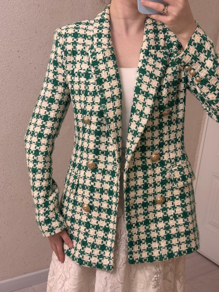 Твидовый пиджак Зара