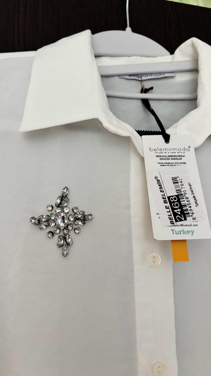 Женская рубашка-туника с декором (Турция)