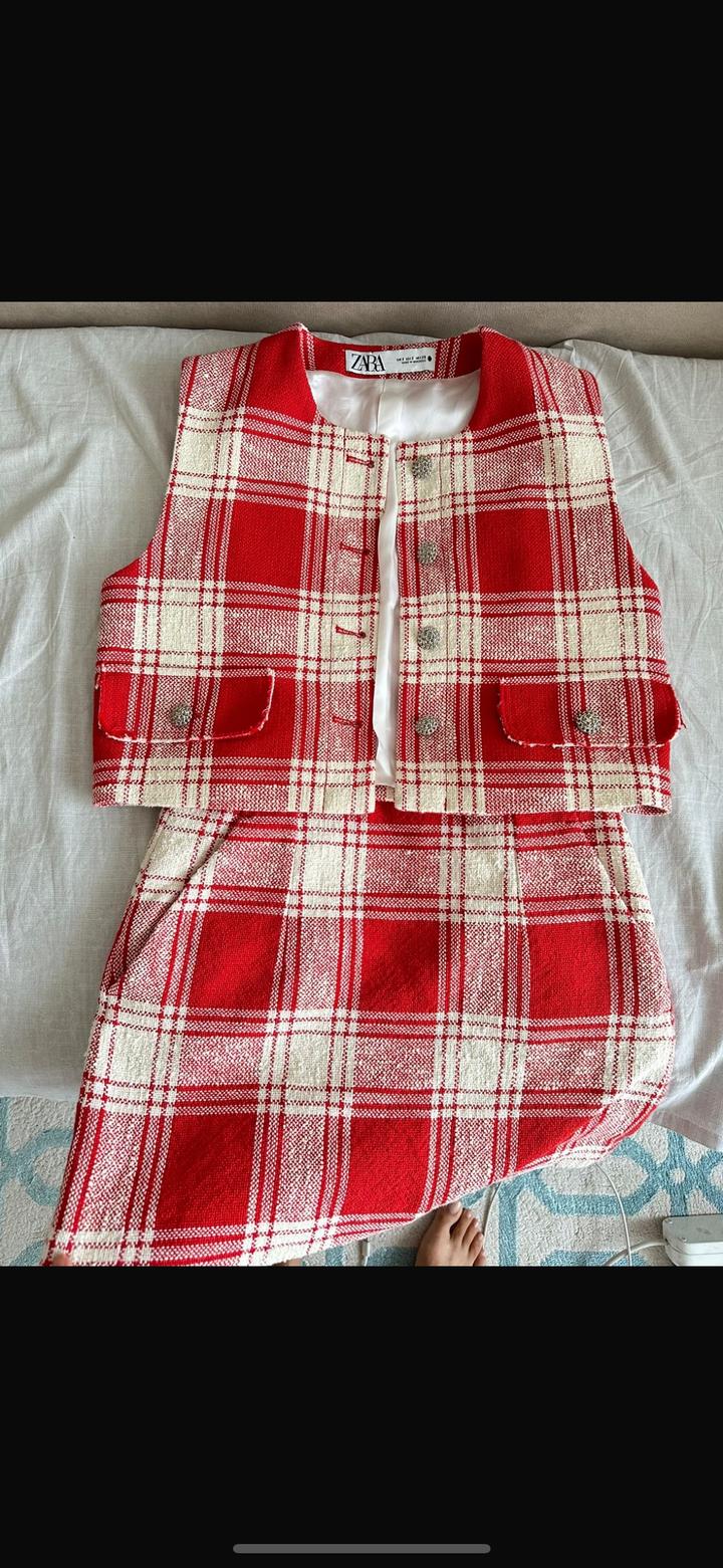 Твидовый костюм Zara