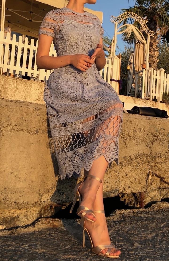 Кружевное платье 🩵