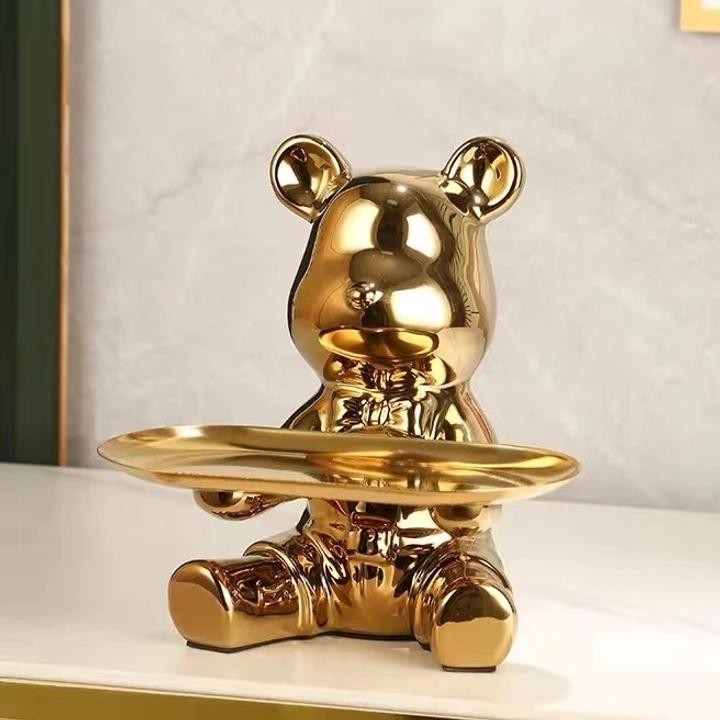 Мишка для интерьера, статуэтка, подставка для хранения ключей, украшений, очков