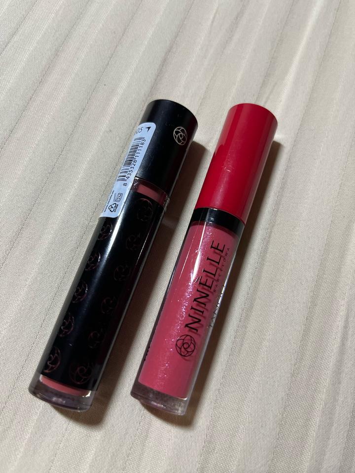 Блеск 713 и матовая помада 605 Ninelle