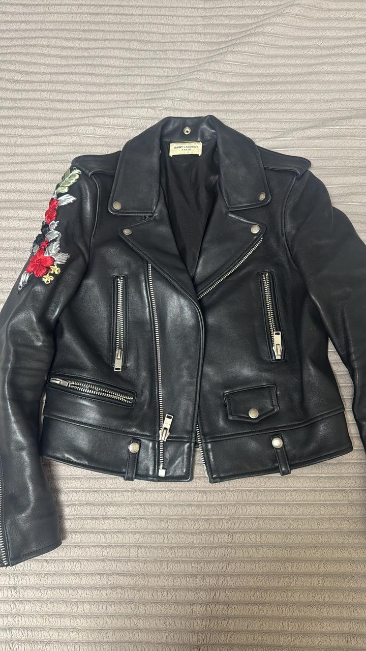 Кожаная куртка Saint Laurent