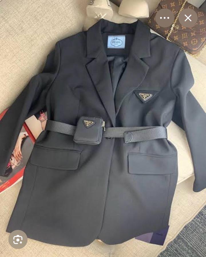 Пиджак Prada с поясом 1:1