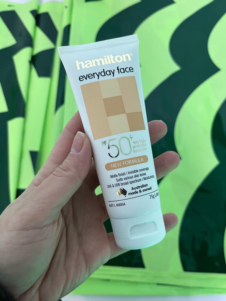 Солнцезащитный SPF крем для лица Hamilton 50 ml