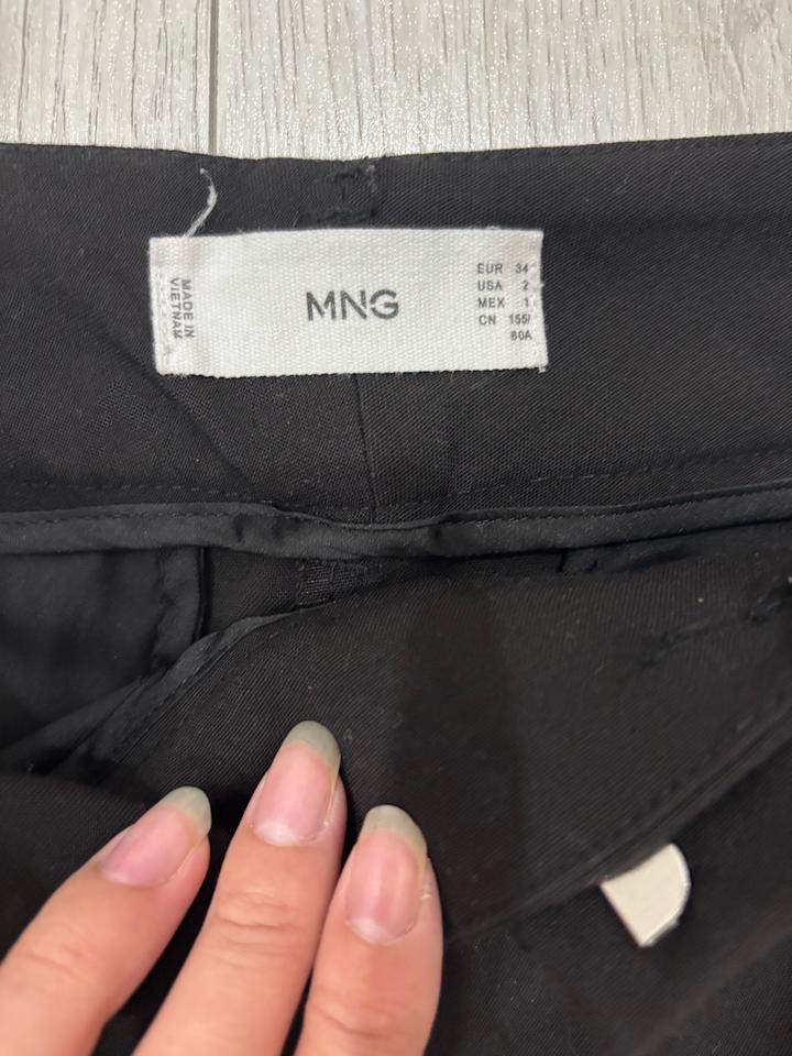 Брюки mango прямые свободные xs 34