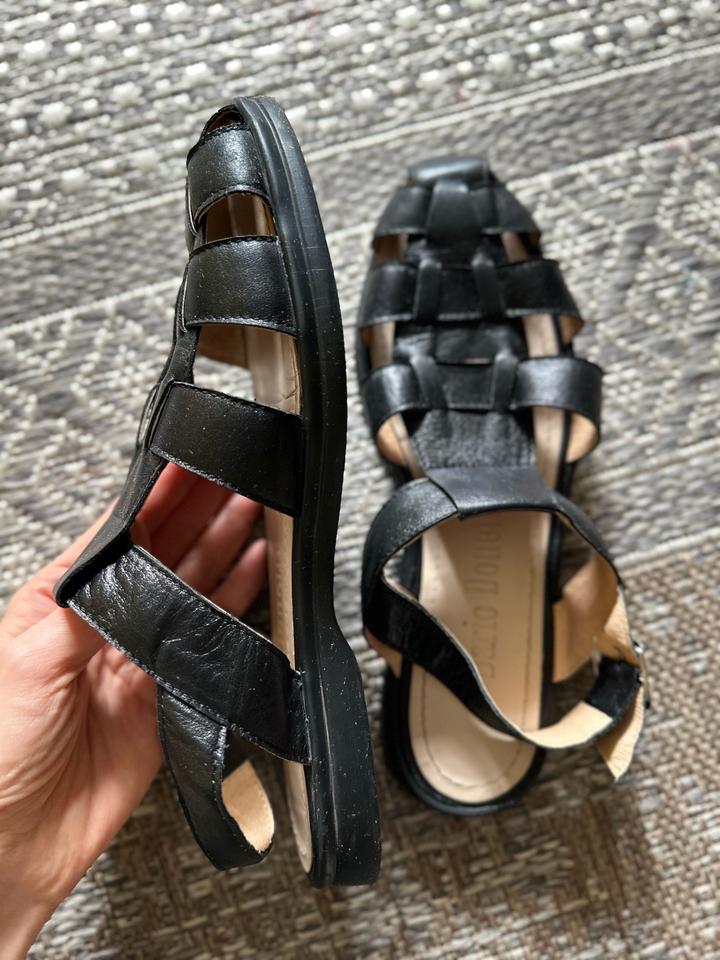 Кожаные сандалии дедовские. Нат кожа.