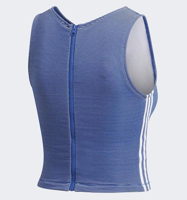 Укороченный топ Adidas с молнией сзади