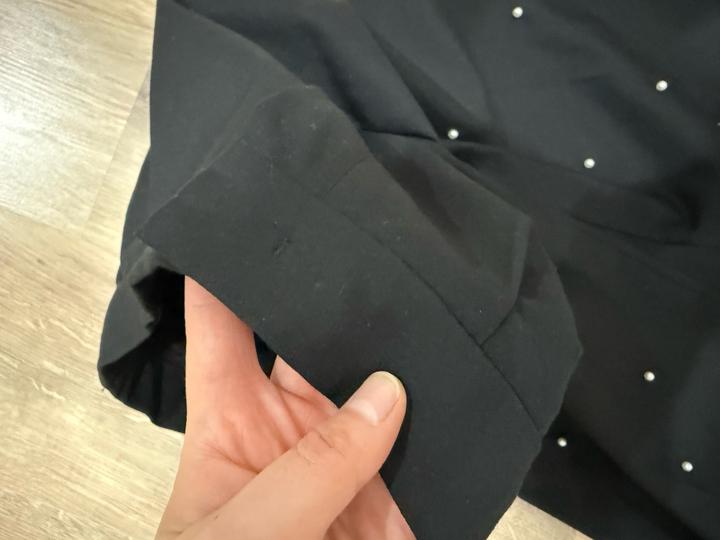 Брюки палаццо с жемчужинами