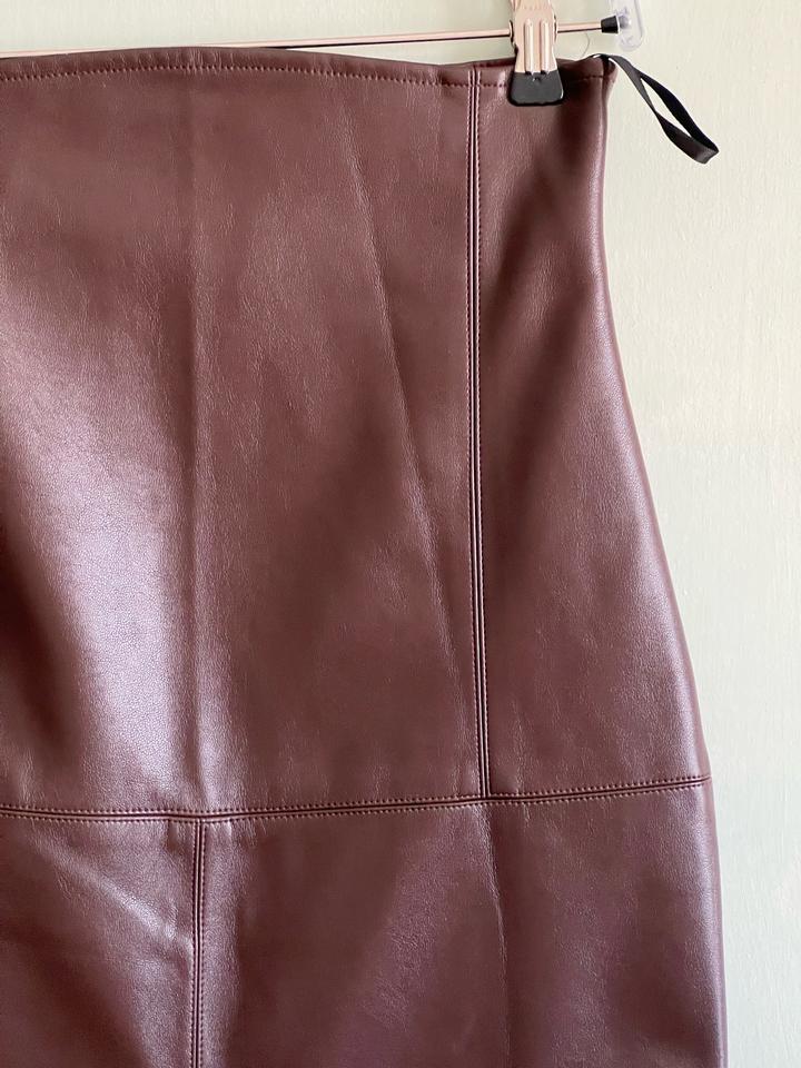 Юбка экокожа